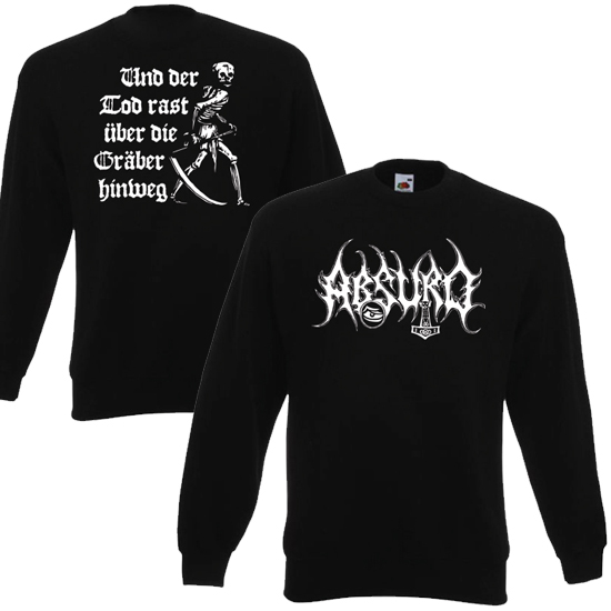 Sweatshirt- Absurd - Der Tod rast über die Gräber hinweg