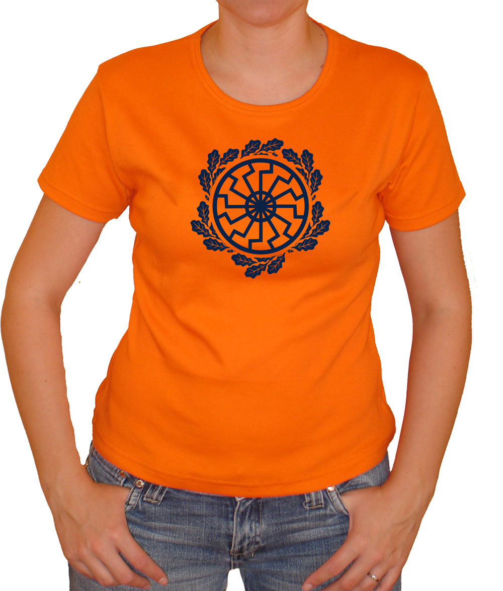Girlie- Schwarze Sonne im Eichenlaub (orange) Girlie- Schwarze Sonne im Eichenlaub (orange)