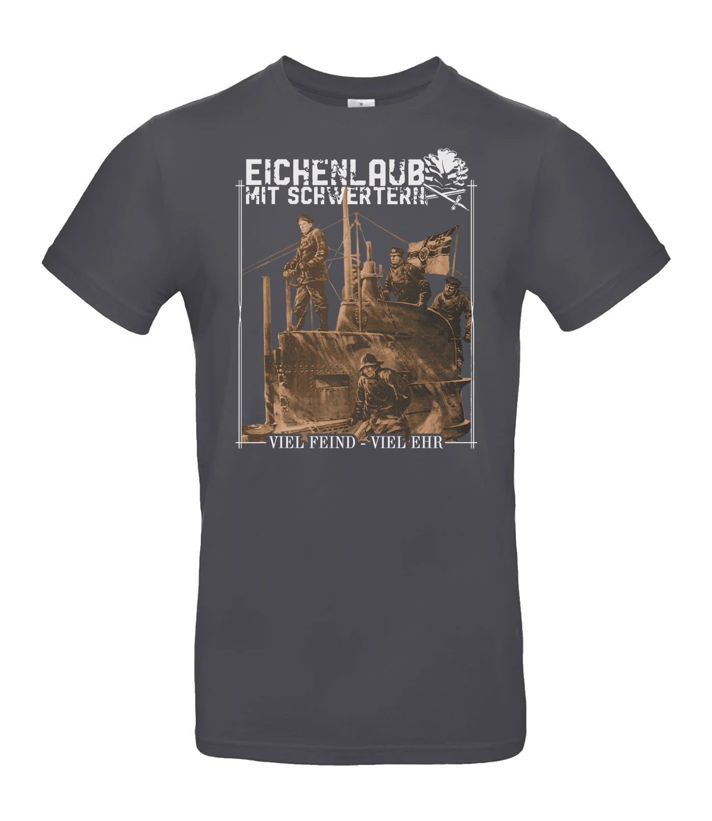 T-Shirt- Eichenlaub mit Schwertern-Viel Feind - Viel Ehr T-Shirt- Eichenlaub mit Schwertern-Viel Feind - Viel Ehr