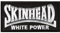 Klettaufnäher- Skinhead-White Power