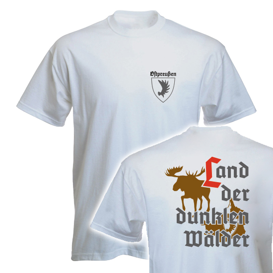 T-Shirt- Land der dunklen Wälder weiss T-Shirt- Land der dunklen Wälder weiss