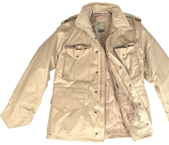 Feldjacke M65 mit Innenfutter khaki