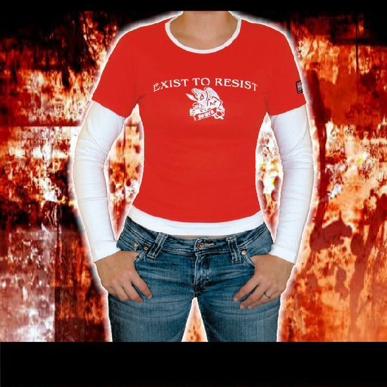 Hate-Hate - Langarmkontrastshirt-Exist Hate-Hate - Langarmkontrastshirt-Exist