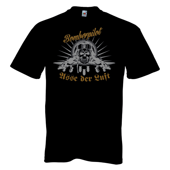 T-Shirt- Bomberpilot-Asse der Luft