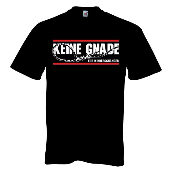 T-Shirt- Keine Gnade für Kinderschänder