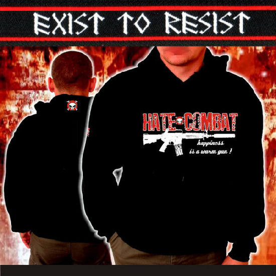 Kapuzensweatshirt- Hate Combat Kapuzensweatshirt- Hate Combat