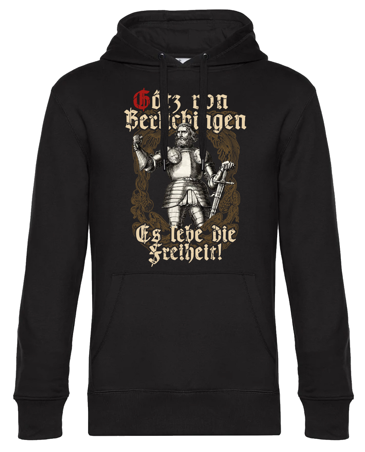 Kapuzensweatshirt- Götz von Berlichingen-Es lebe die Freiheit