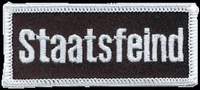 Aufnäher- Staatsfeind