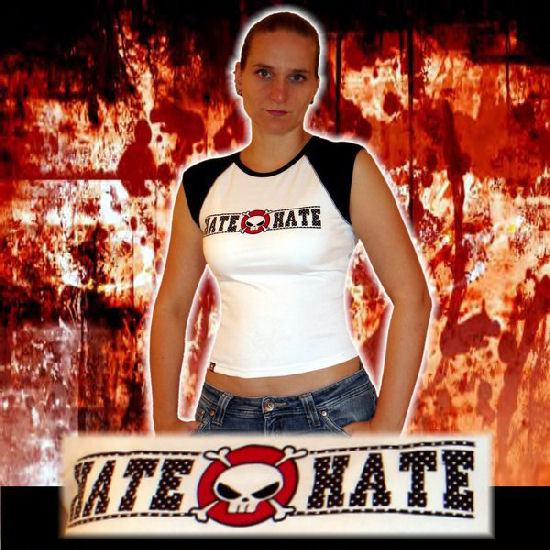 Hate-Hate - Baseball Top Premium-Lochschrift Hate-Hate - Baseball Top Premium-Lochschrift