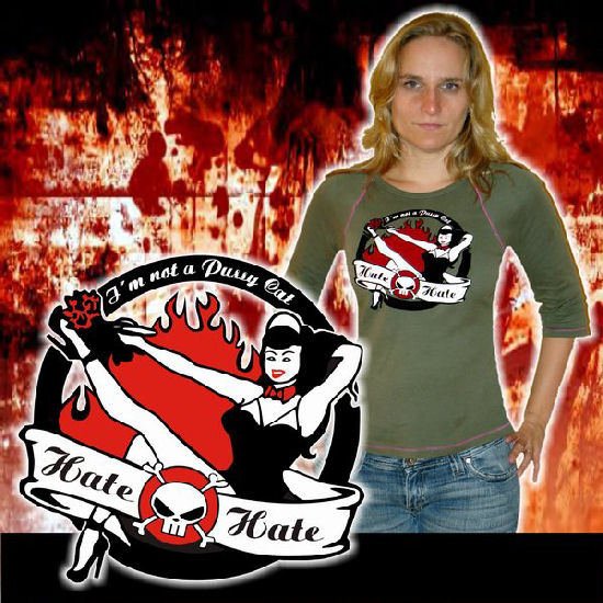 Hate-Hate - Dreiviertelarmshirt - I´m not a Pussy Cat Hate-Hate - Dreiviertelarmshirt - I´m not a Pussy Cat