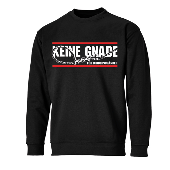 Sweatshirt- Keine Gnade für Kinderschänder