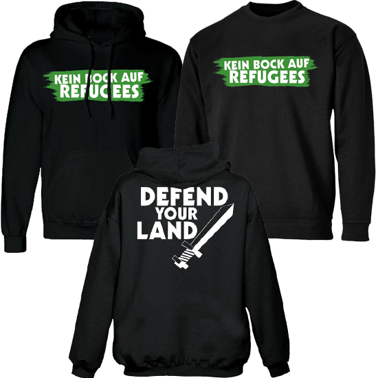 Sweatshirt- Kein Bock auf Refugees