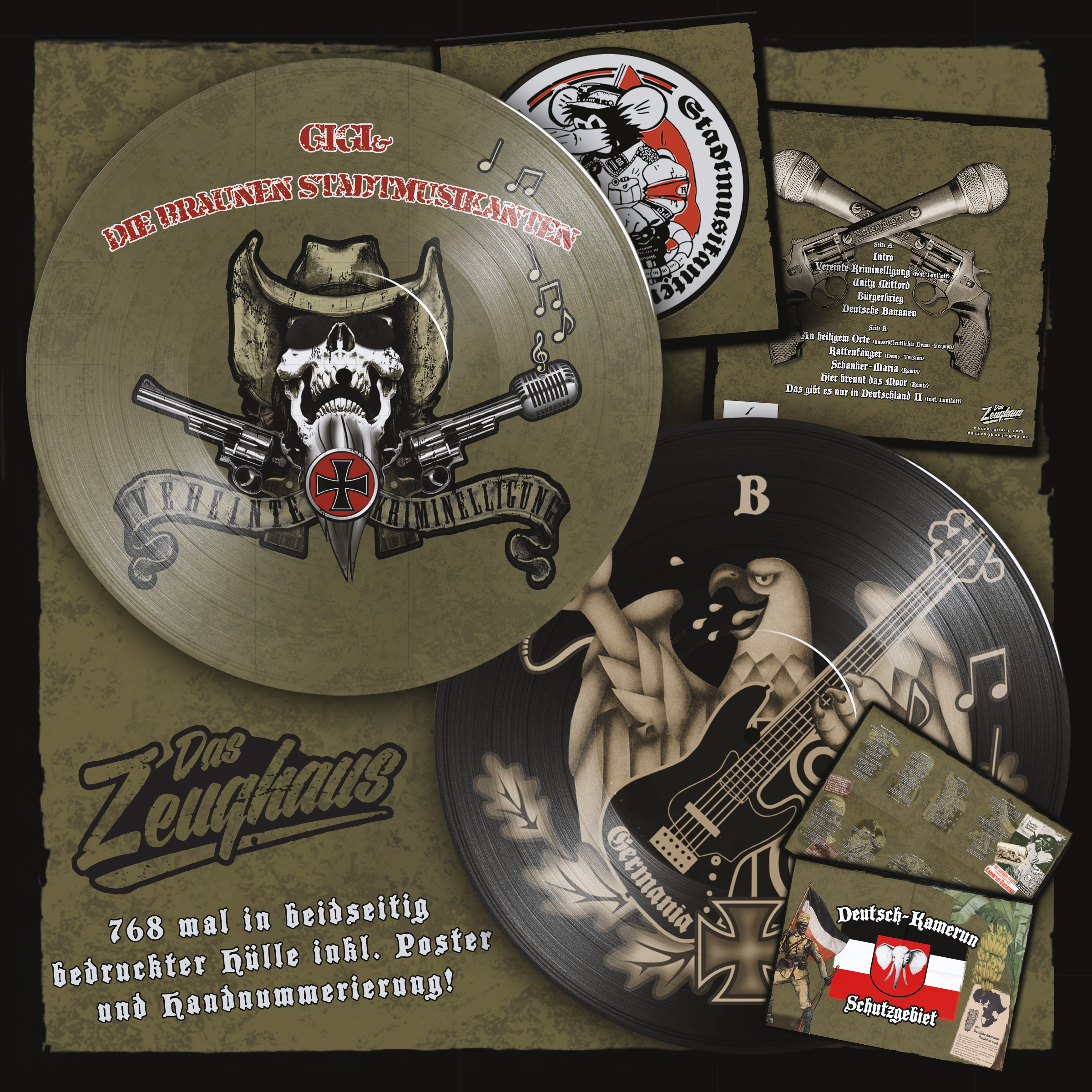 LP- Gigi & die Braunen Stadtmusikanten - Vereinte Kriminelligung (Picture LP)