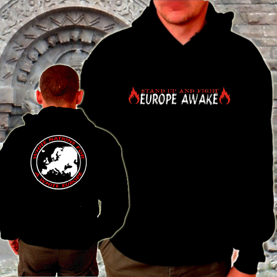 Kapuzensweatshirt- Europe Awake