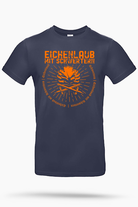 T-Shirt- Eichenlaub mit Schwertern (navy)