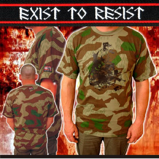 T-Shirt- Wehrmachsttarntarn mit Druck