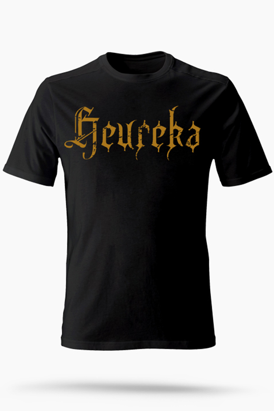 T-Shirt- Heureka Logoshirt (brauner Druck)