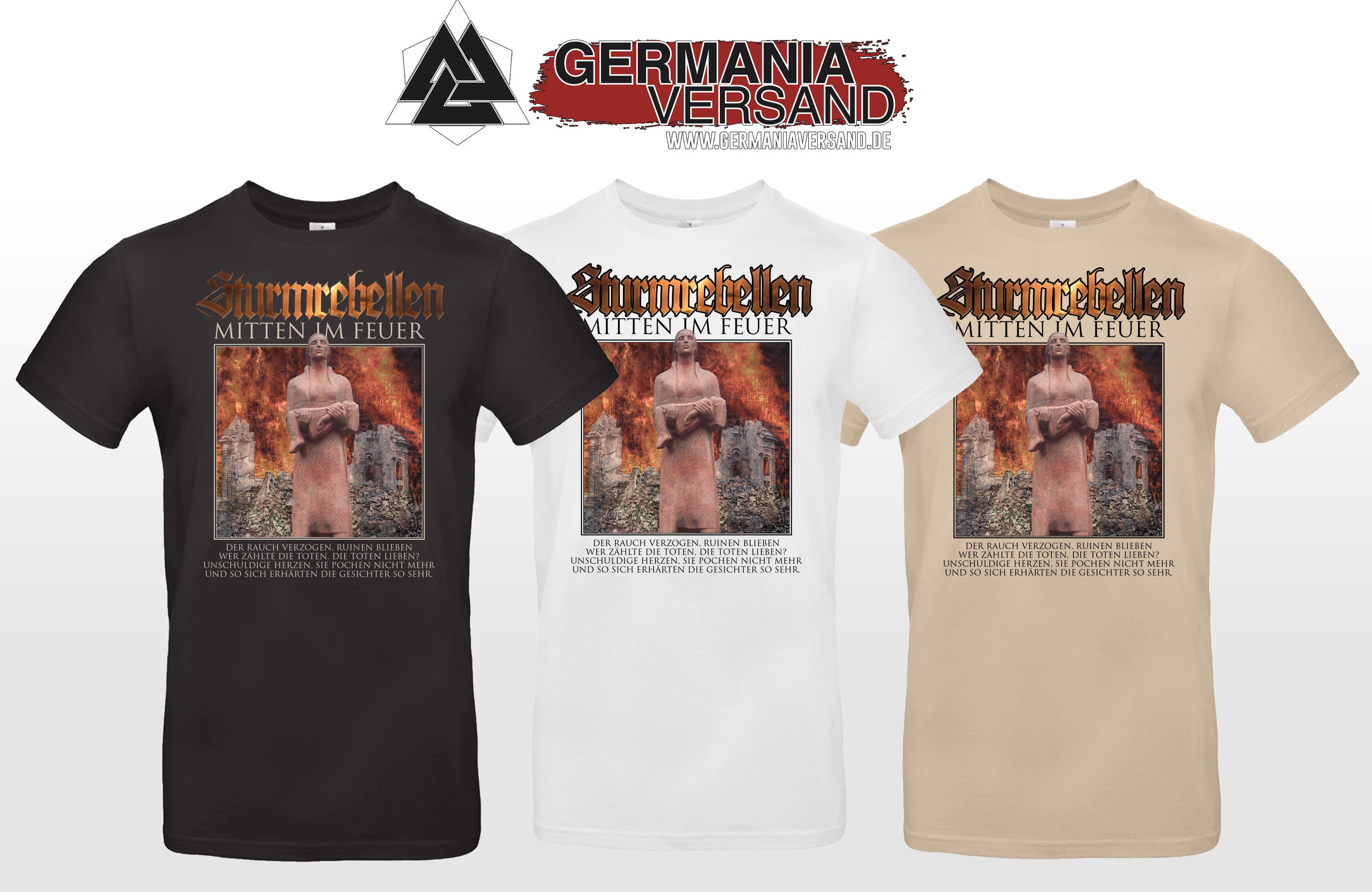 T-Shirt- Sturmrebellen-Mitten im Feuer