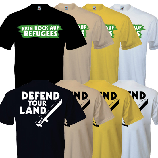 T-Shirt- Kein Bock auf Refugees