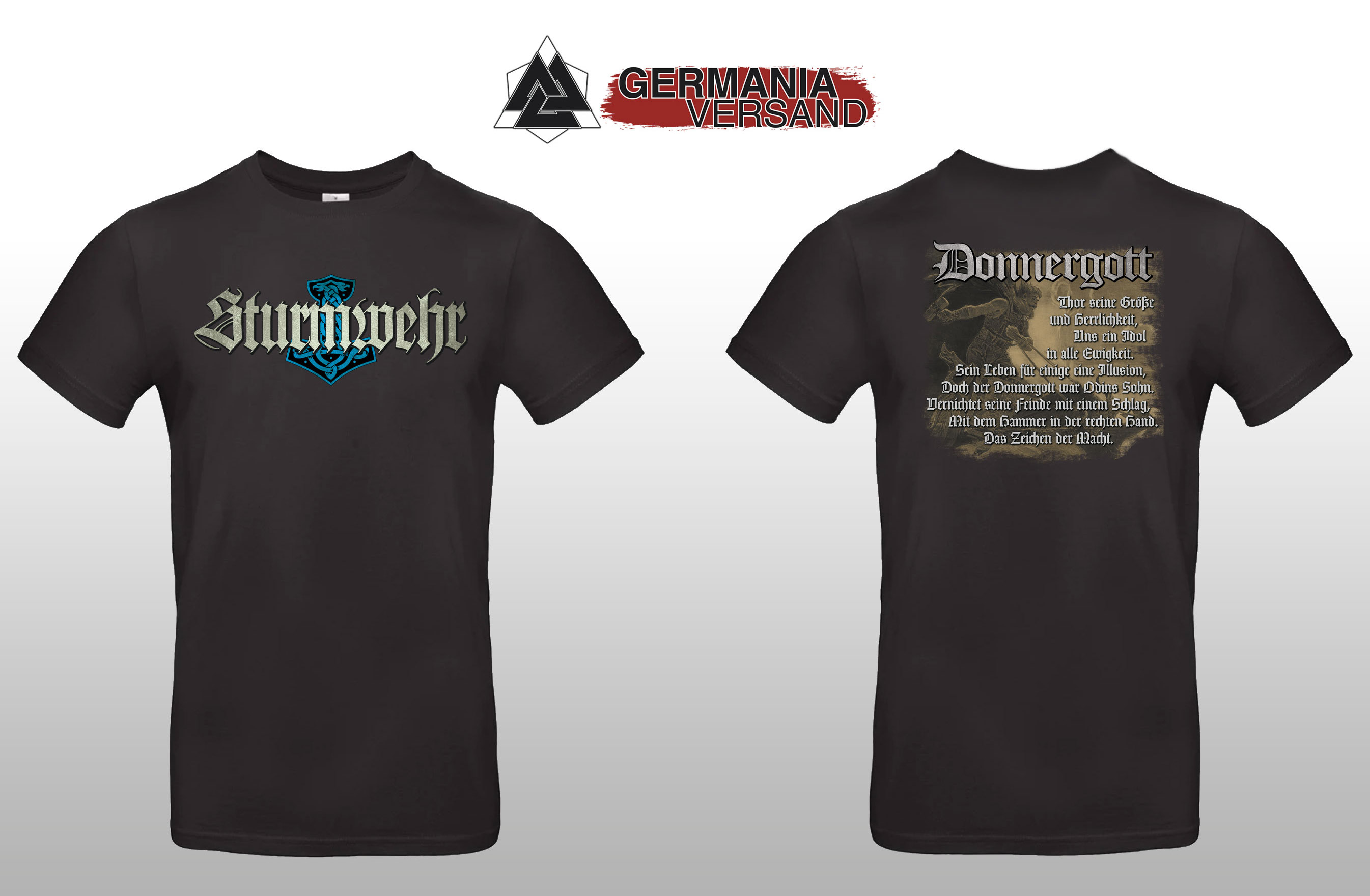 T-Shirt- Sturmwehr - Donnergott T-Shirt- Sturmwehr - Donnergott