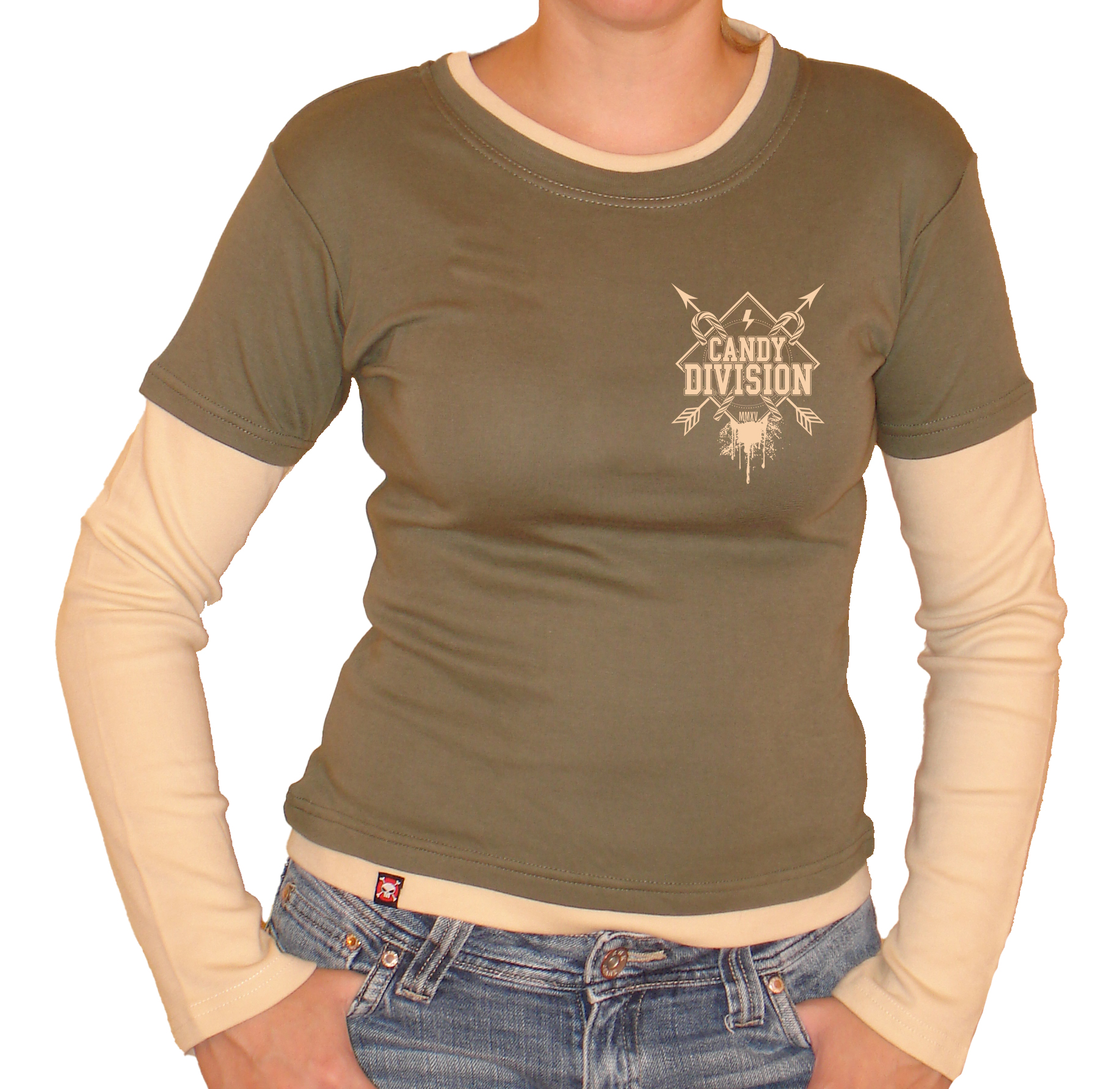 Langarmkontrastshirt- Candy Division Langarmkontrastshirt- Candy Division