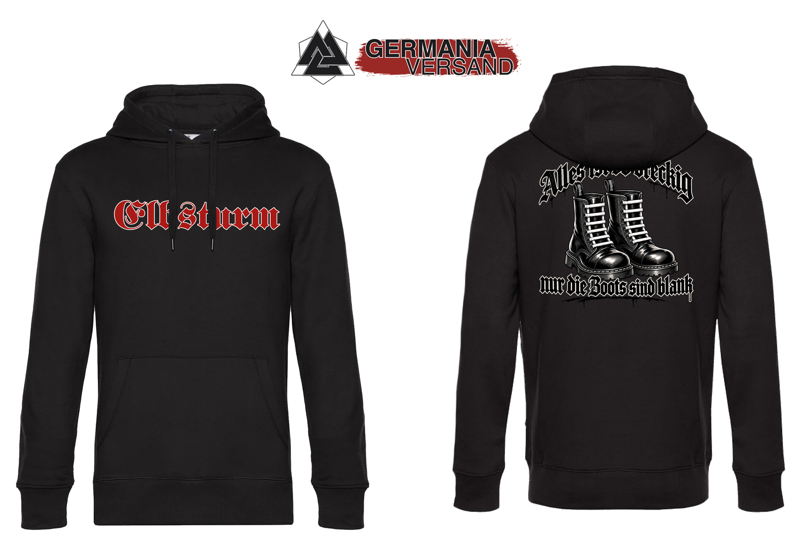 Kapuzensweatshirt- Elbsturm-Alles ist so dreckig